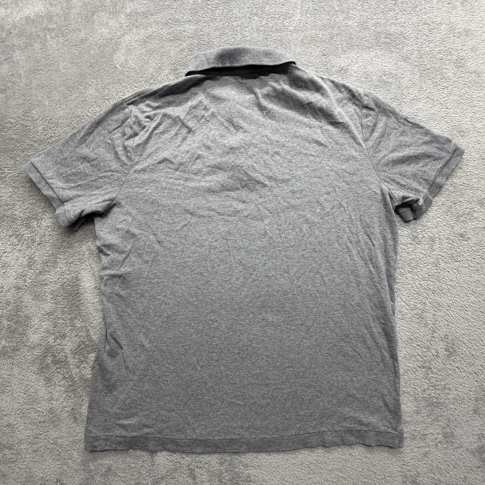 Polo Ralph Lauren Polo Shirt Mens Medium Gray 100% Cotton Pony Logo Short Sleeve
